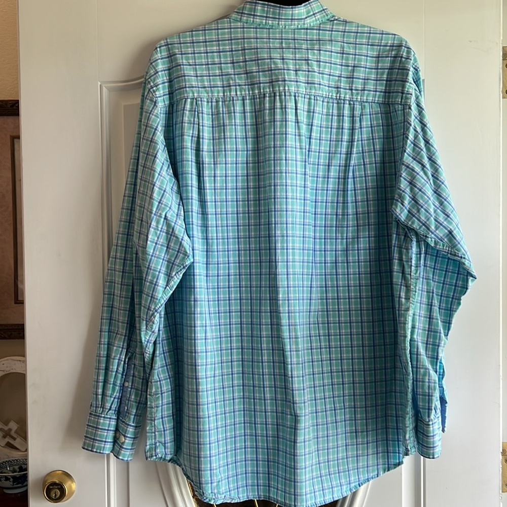 Men's IZOD Big & Tall 2XLT Long Sleeve Multi Plaid Shirt - Picture 7 of 13